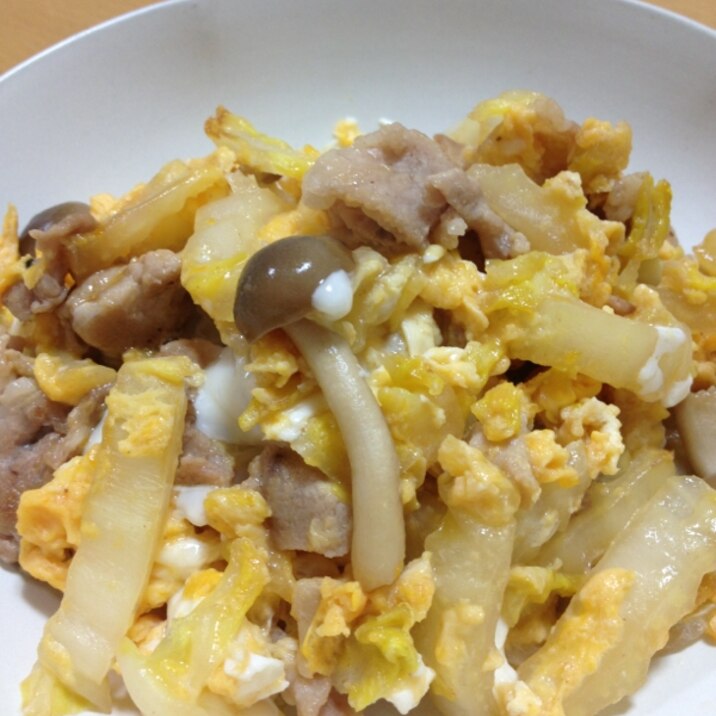 豚肉と白菜しめじの卵とじ レシピ 作り方 By くまやこ 楽天レシピ 豚肉と白菜しめじの卵とじ レシピ 作り方 By くまやこ 楽天レシピ